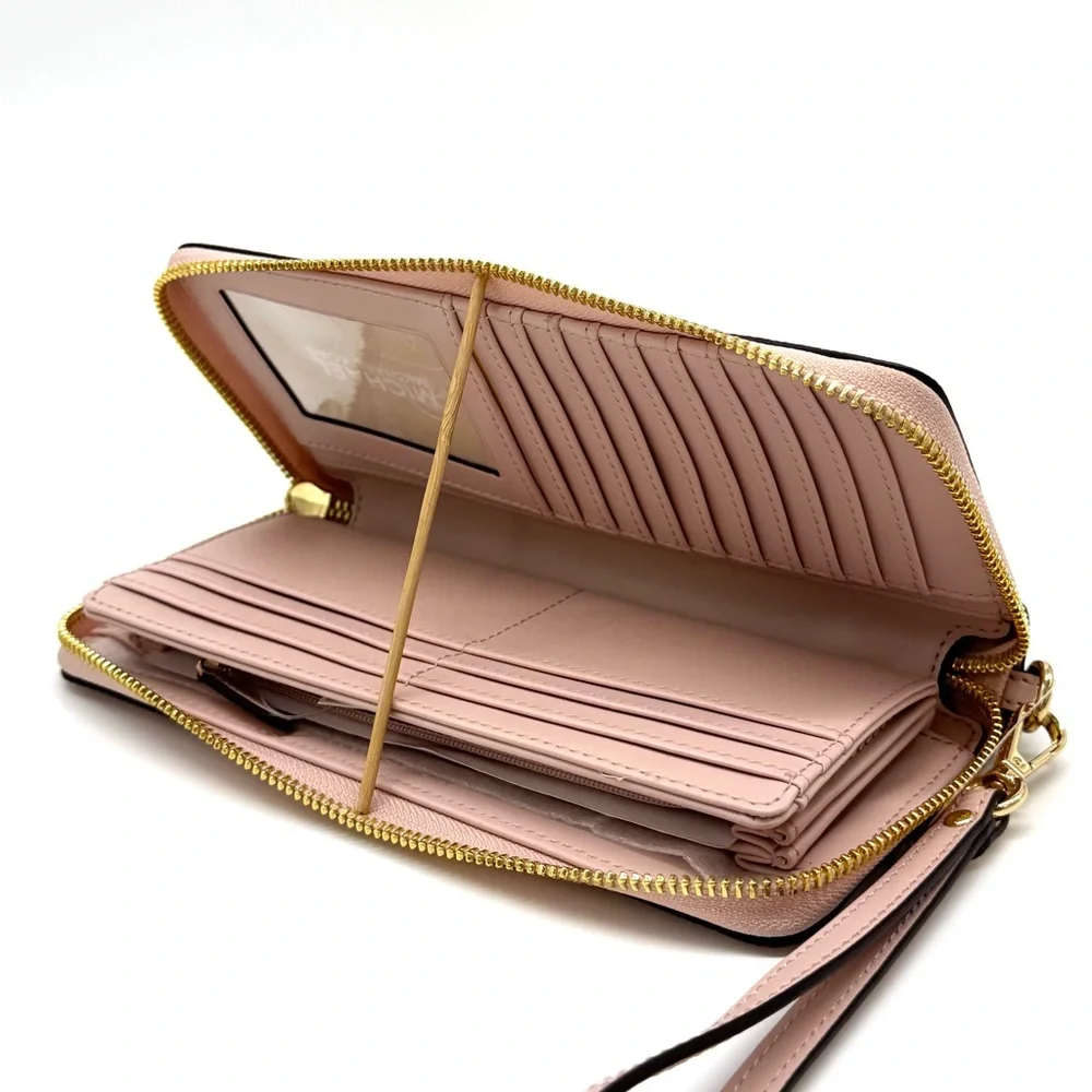 Michael Kors Large Continental Wallet Powder Blush Signature